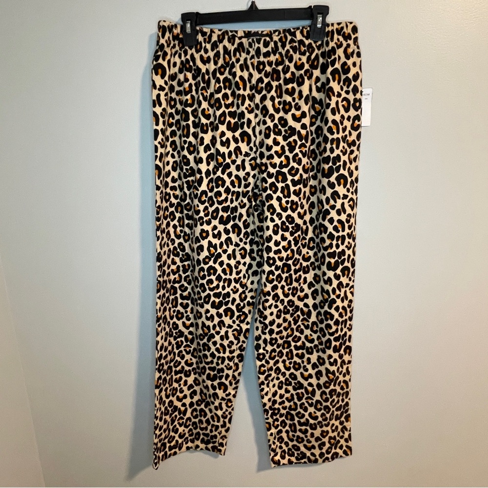 Nordstrom Brown and Black Leopard Print Lounge Pajama Pants